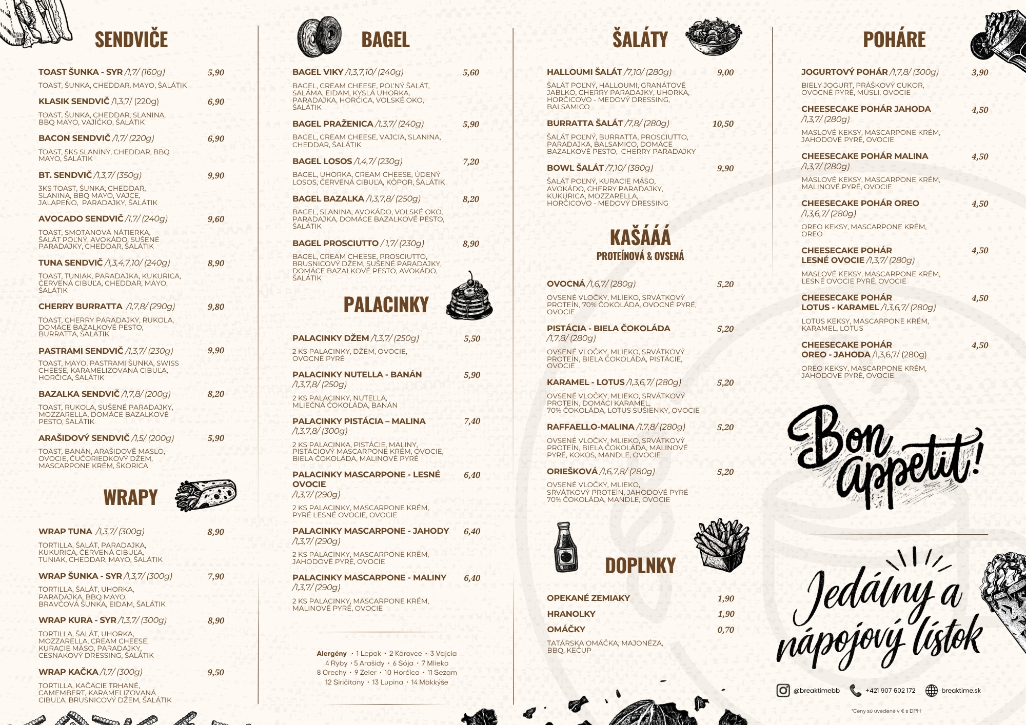 BREAKTIME Menu